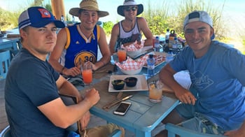 Rickie Fowler, Jordan Spieth, Justin Thomas, and Smiley Kaufman.jpg