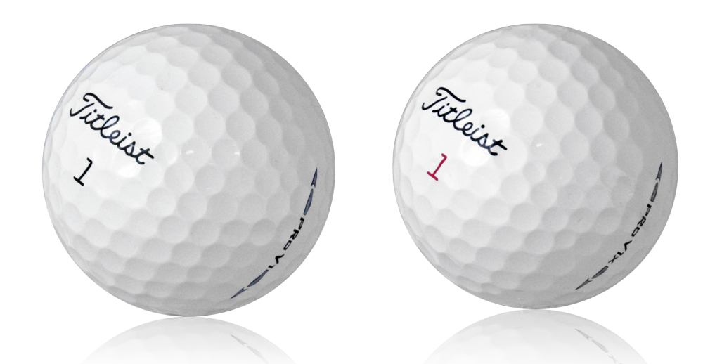 colored titleist pro v1